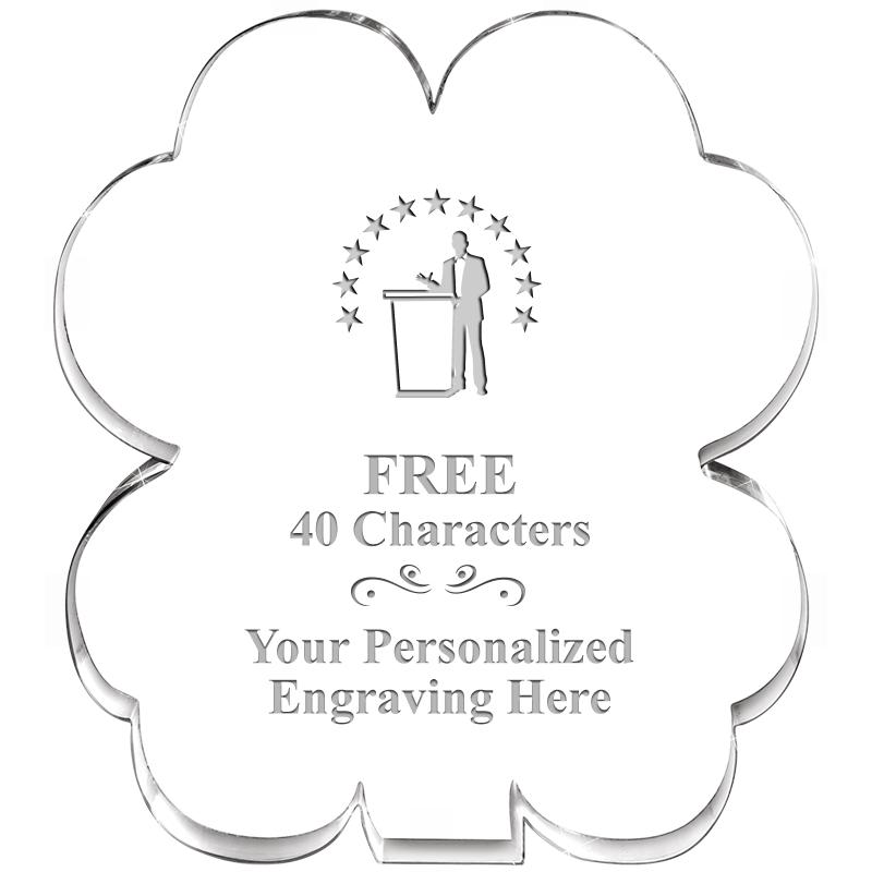 6" 4 LEAF CLOVER ACRYLIC