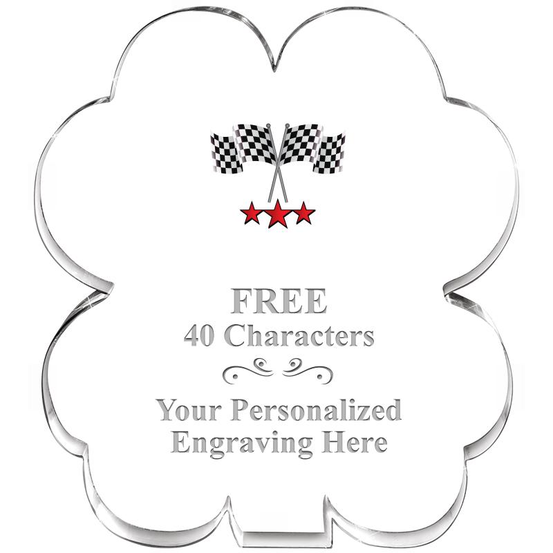 6" 4 LEAF CLOVER ACRYLIC