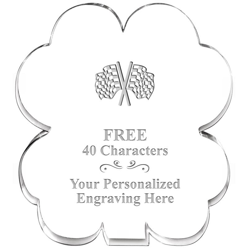 6" 4 LEAF CLOVER ACRYLIC