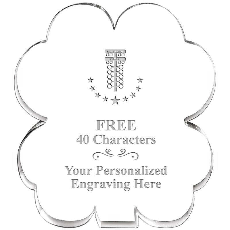 6" 4 LEAF CLOVER ACRYLIC