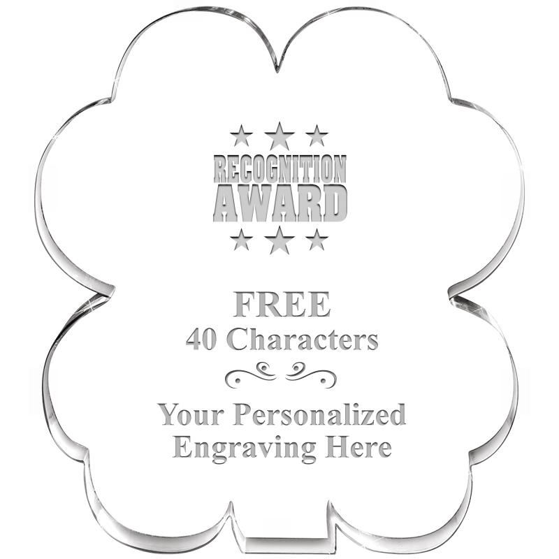 6" 4 LEAF CLOVER ACRYLIC