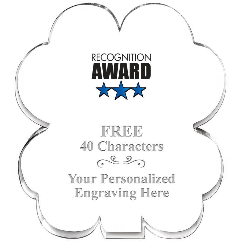 6" 4 LEAF CLOVER ACRYLIC