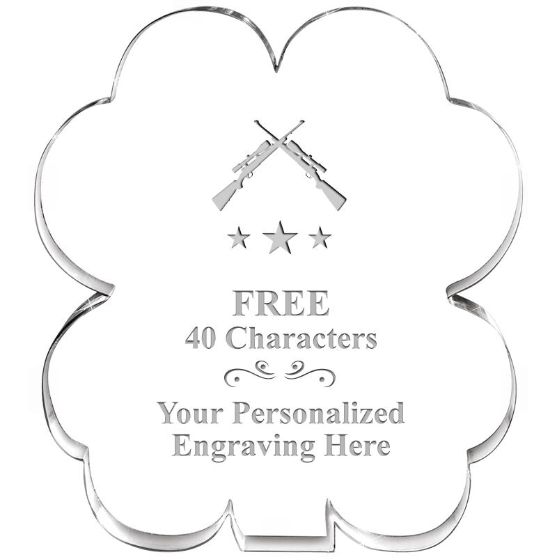 6" 4 LEAF CLOVER ACRYLIC