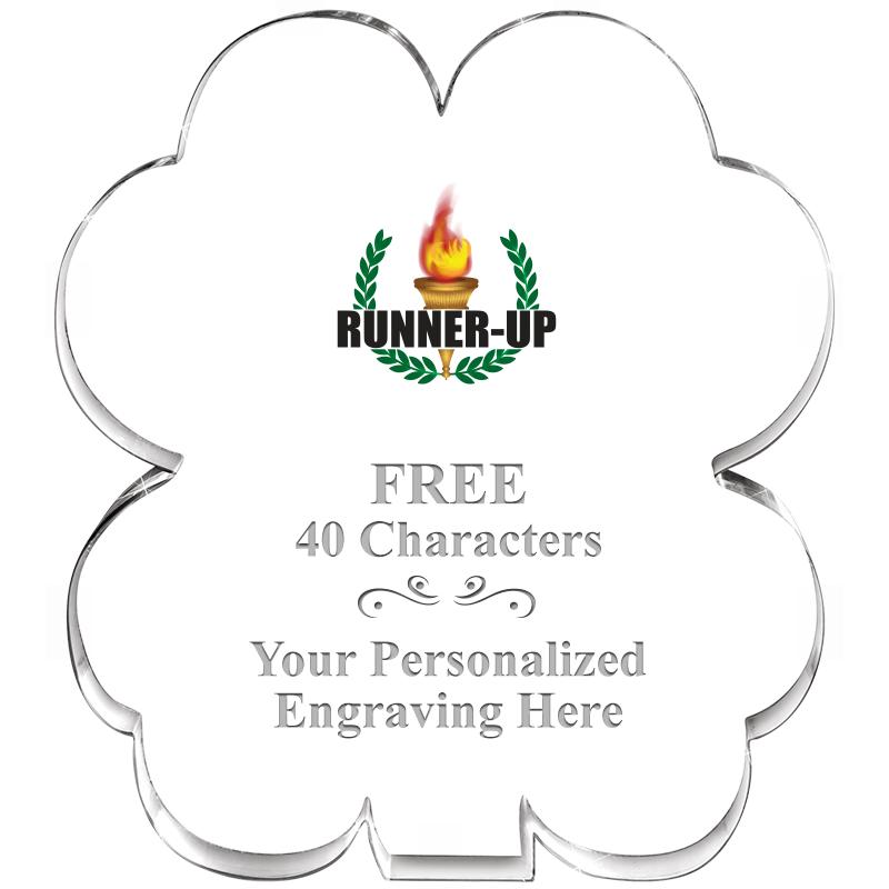 6" 4 LEAF CLOVER ACRYLIC