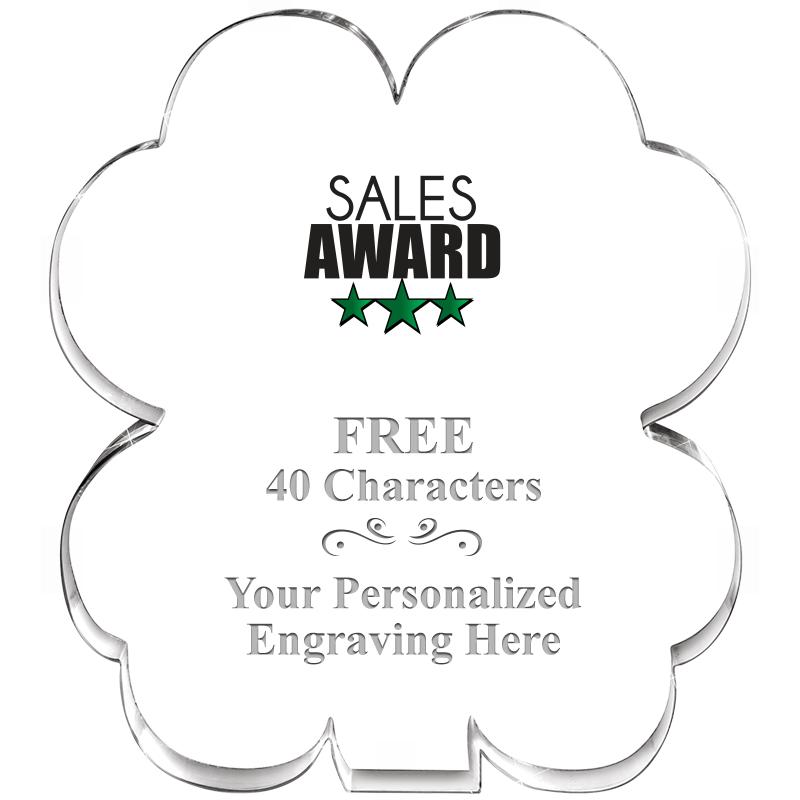 6" 4 LEAF CLOVER ACRYLIC