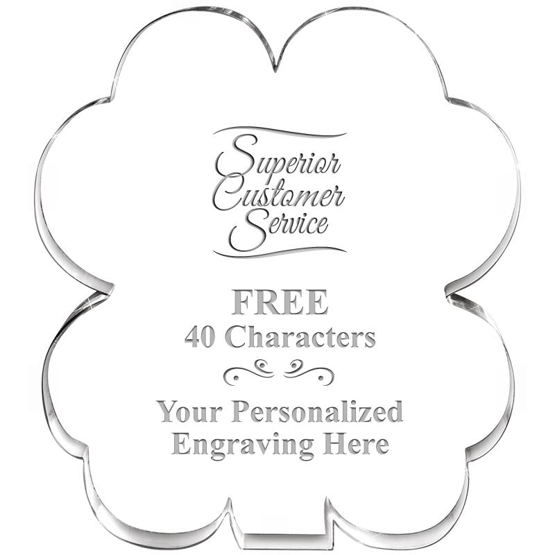 6" 4 LEAF CLOVER ACRYLIC