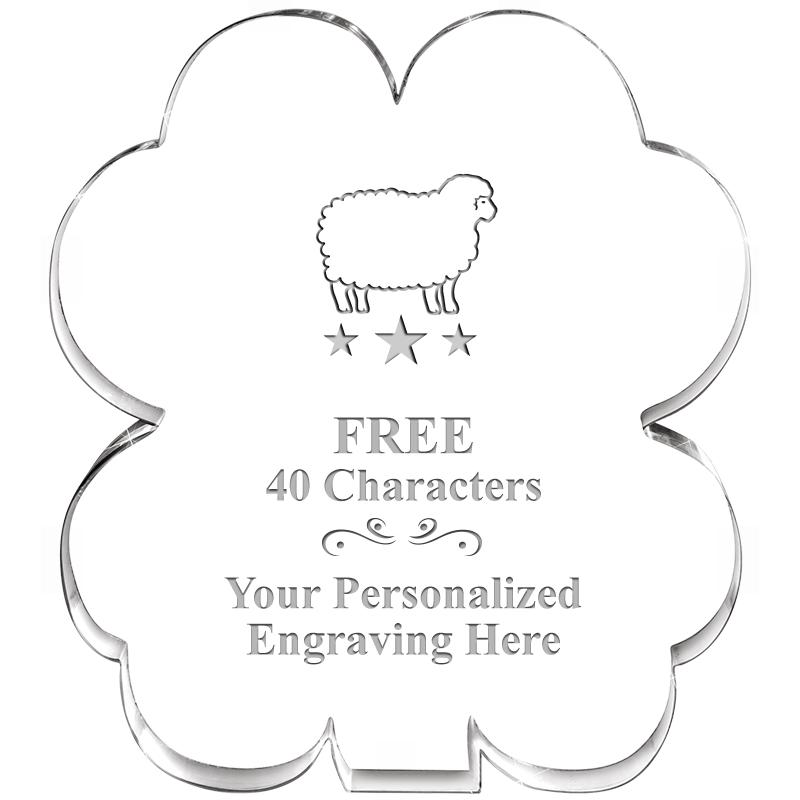 6" 4 LEAF CLOVER ACRYLIC