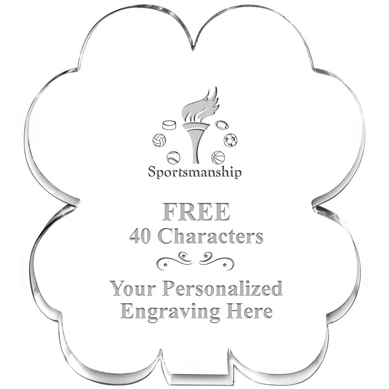 6" 4 LEAF CLOVER ACRYLIC