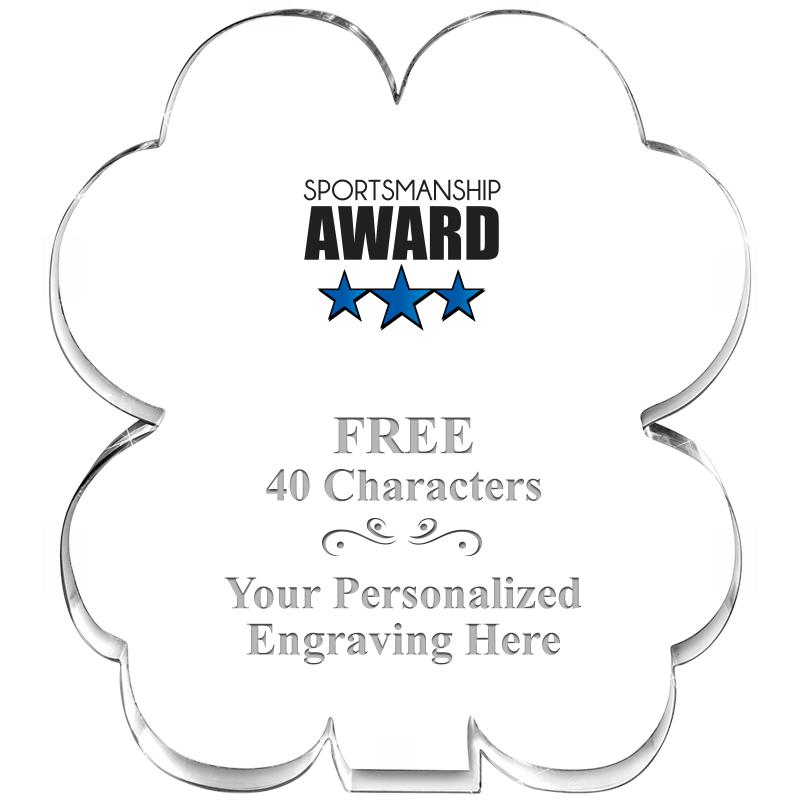 6" 4 LEAF CLOVER ACRYLIC