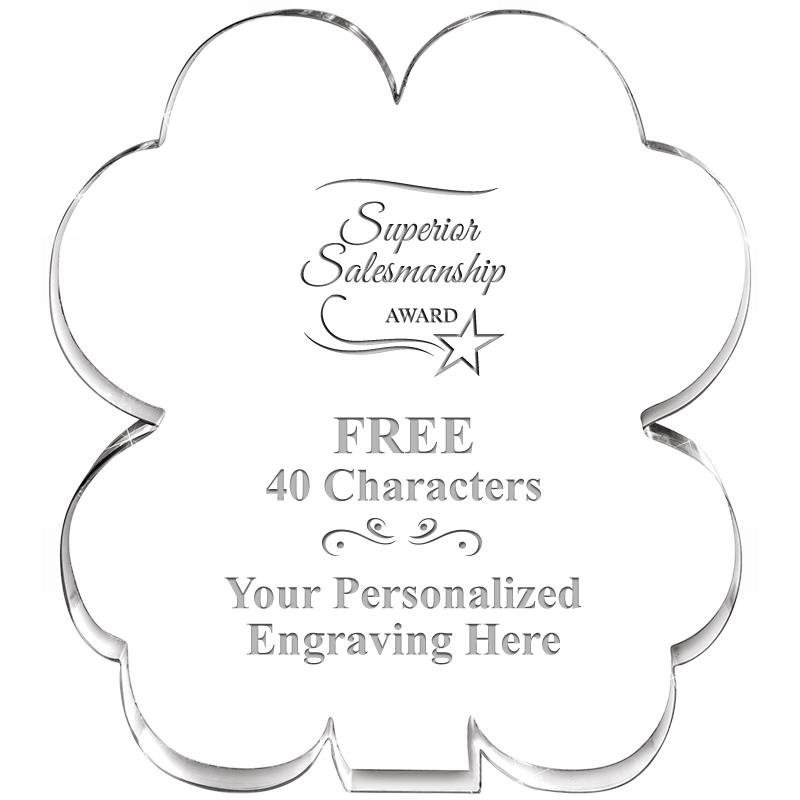 6" 4 LEAF CLOVER ACRYLIC