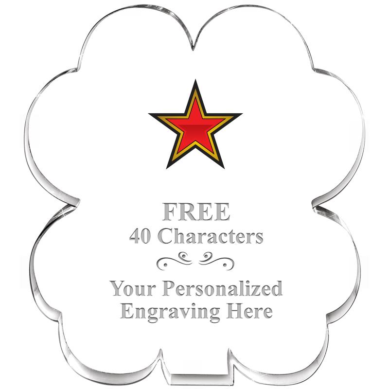 6" 4 LEAF CLOVER ACRYLIC