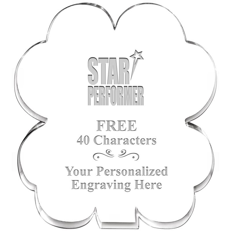 6" 4 LEAF CLOVER ACRYLIC