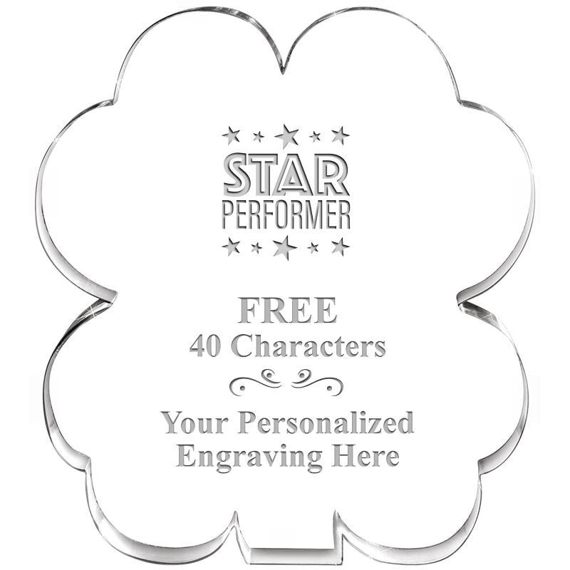 6" 4 LEAF CLOVER ACRYLIC