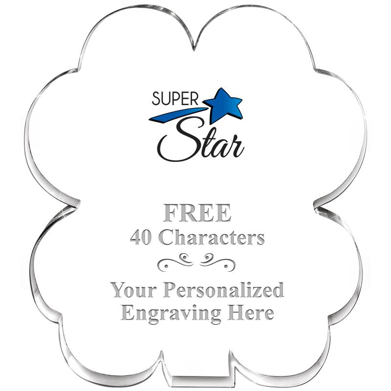 6" 4 LEAF CLOVER ACRYLIC