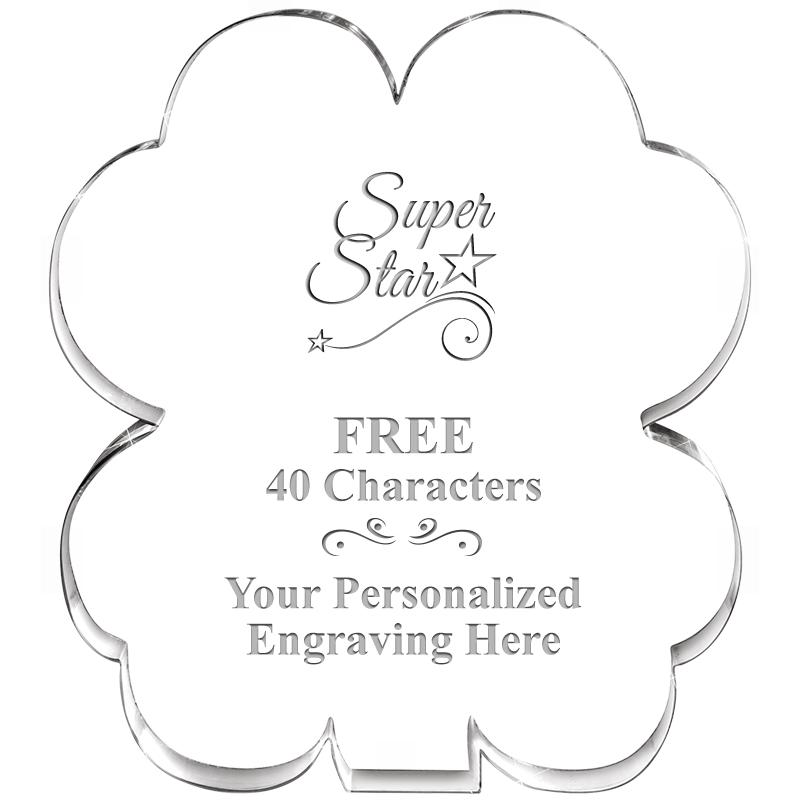 6" 4 LEAF CLOVER ACRYLIC