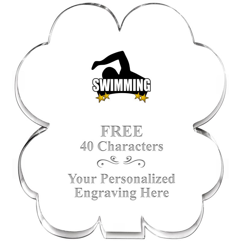 6" 4 LEAF CLOVER ACRYLIC