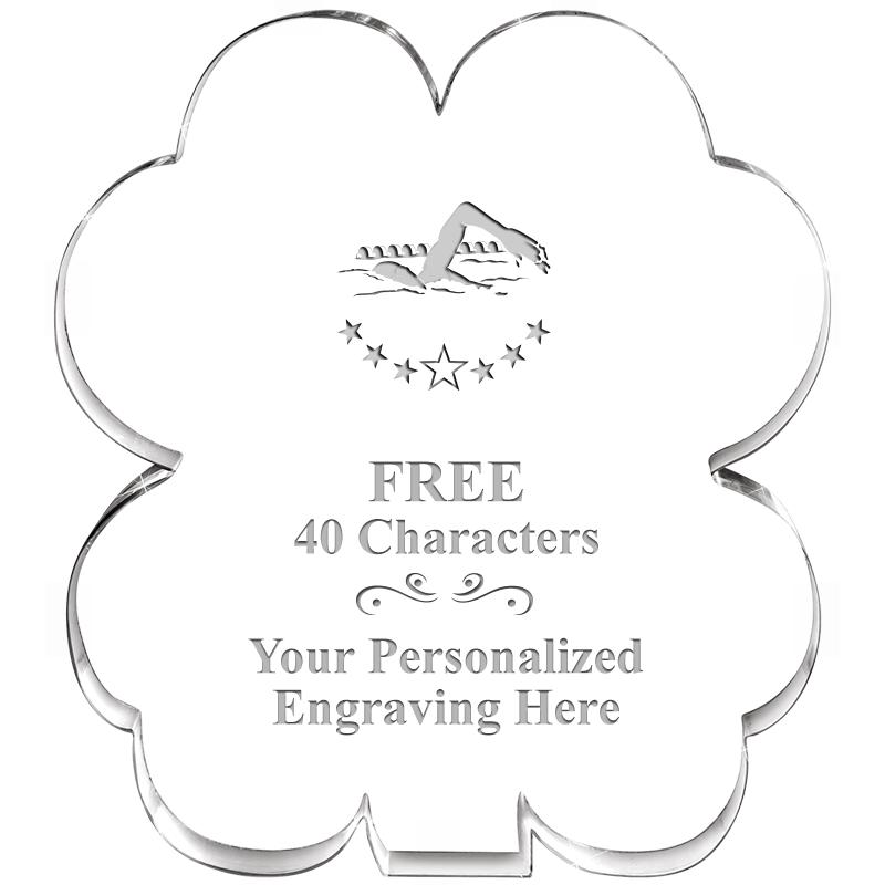 6" 4 LEAF CLOVER ACRYLIC