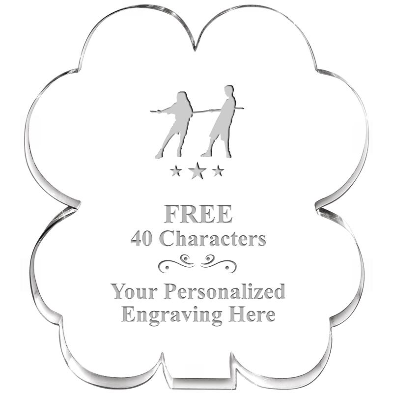 6" 4 LEAF CLOVER ACRYLIC