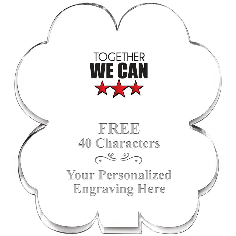 6" 4 LEAF CLOVER ACRYLIC