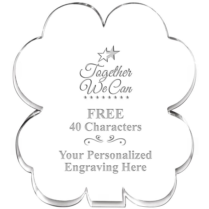 6" 4 LEAF CLOVER ACRYLIC