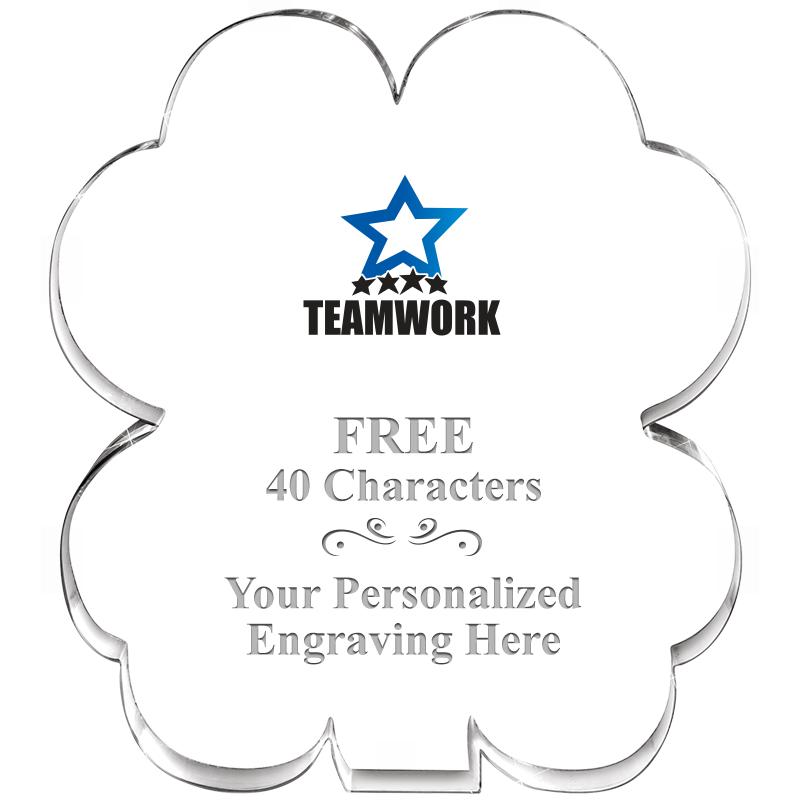 6" 4 LEAF CLOVER ACRYLIC