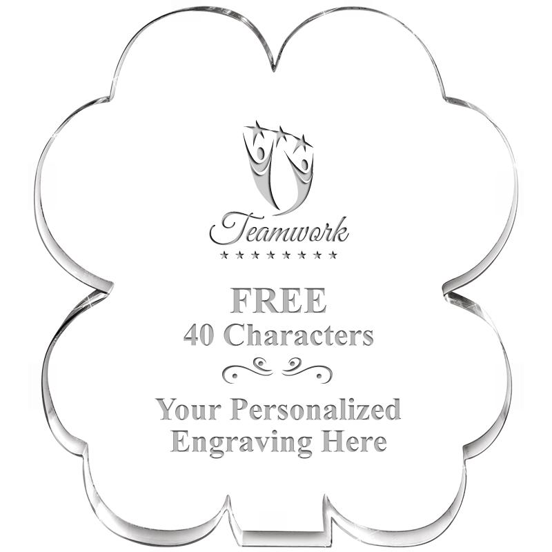 6" 4 LEAF CLOVER ACRYLIC