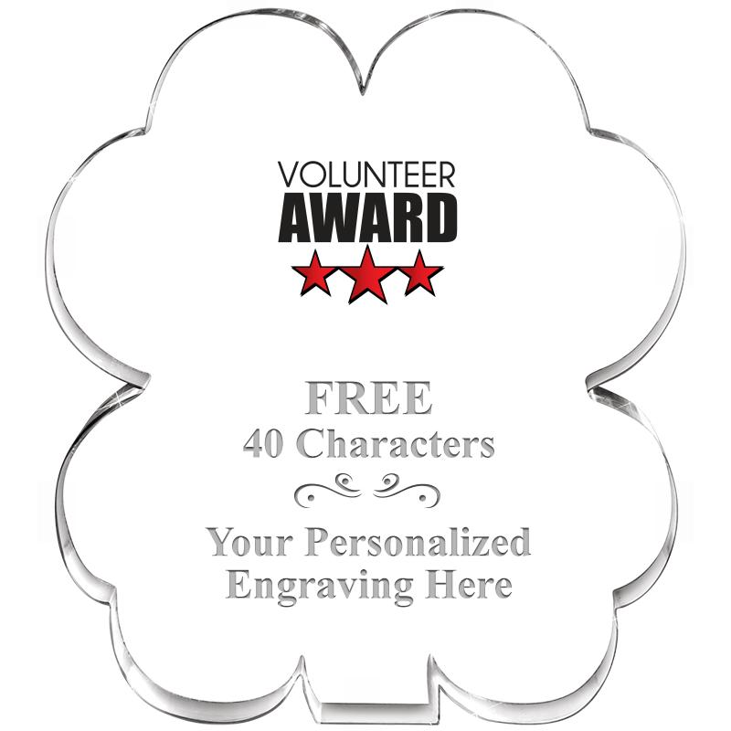 6" 4 LEAF CLOVER ACRYLIC