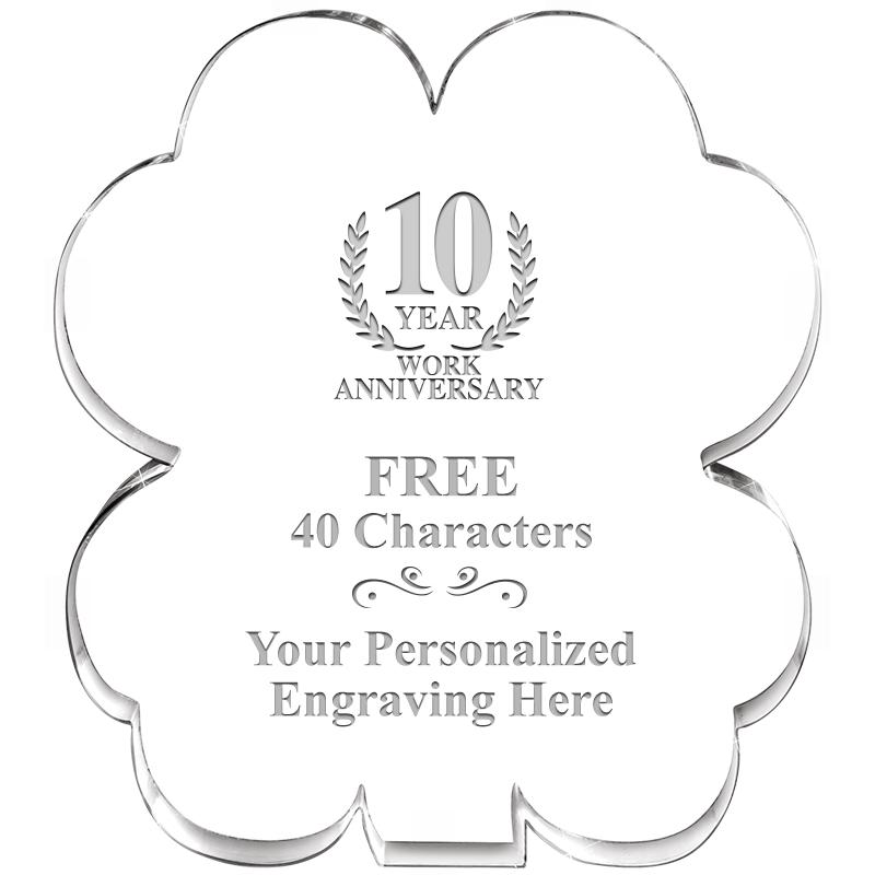 6" 4 LEAF CLOVER ACRYLIC