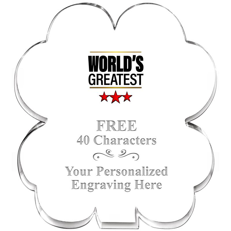 6" 4 LEAF CLOVER ACRYLIC