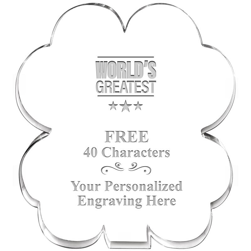 6" 4 LEAF CLOVER ACRYLIC