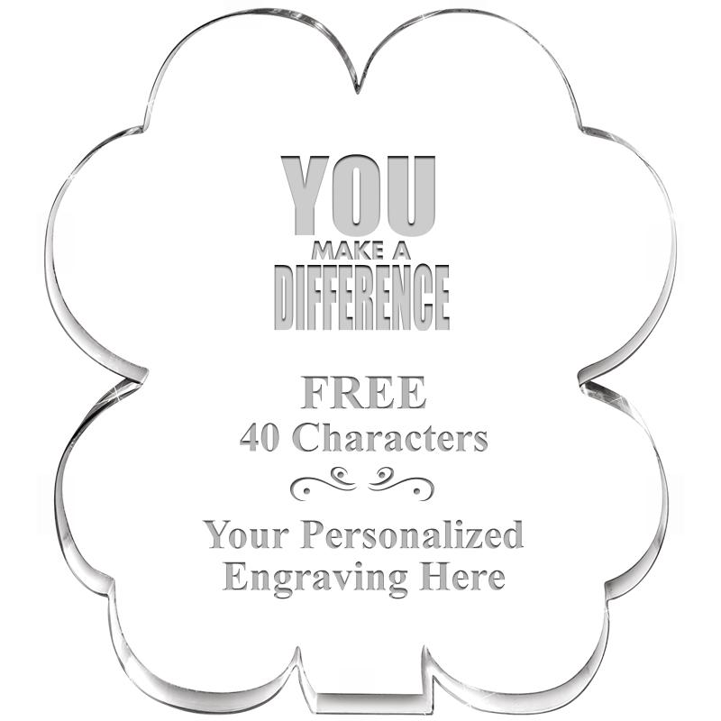 6" 4 LEAF CLOVER ACRYLIC