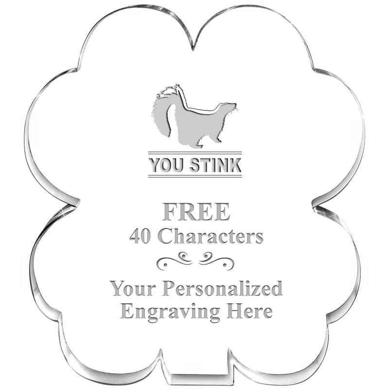 6" 4 LEAF CLOVER ACRYLIC