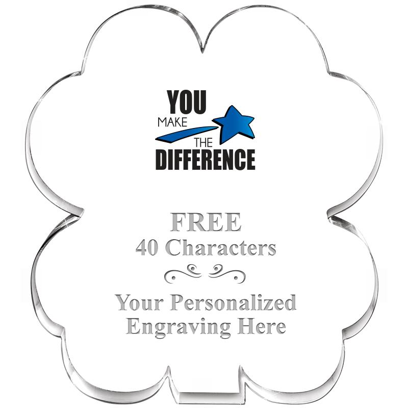 6" 4 LEAF CLOVER ACRYLIC