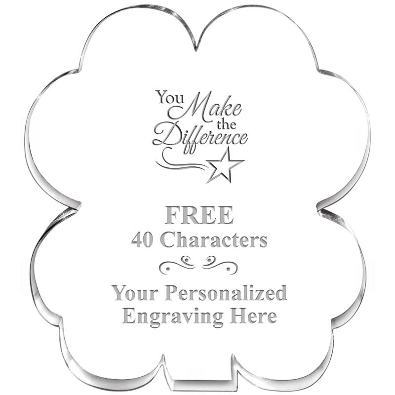 6" 4 LEAF CLOVER ACRYLIC