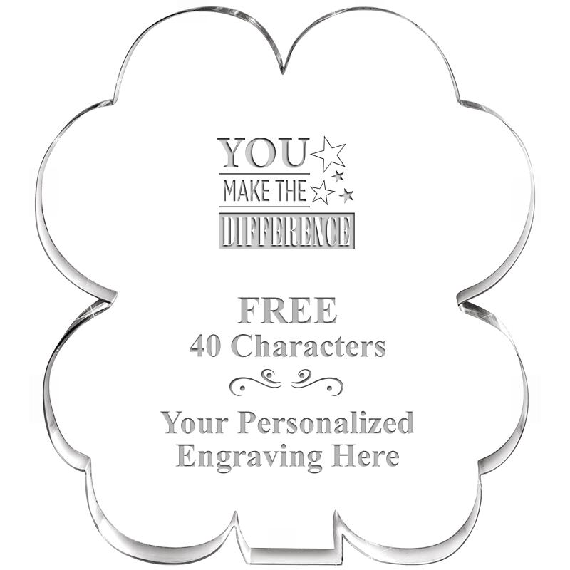 6" 4 LEAF CLOVER ACRYLIC