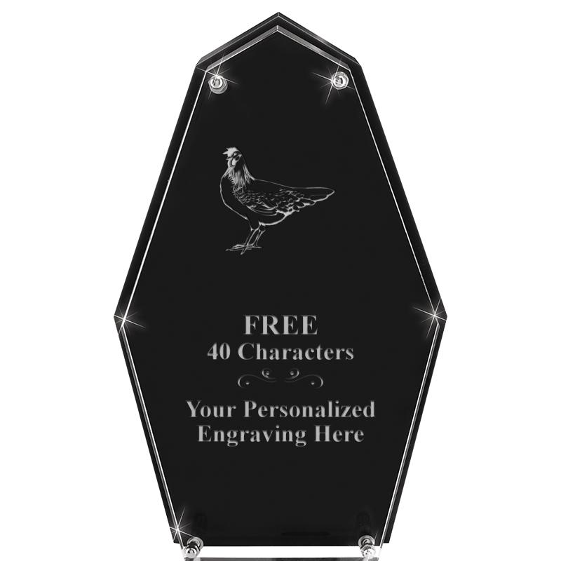 8.5"CREST FLOATING ACRYLIC