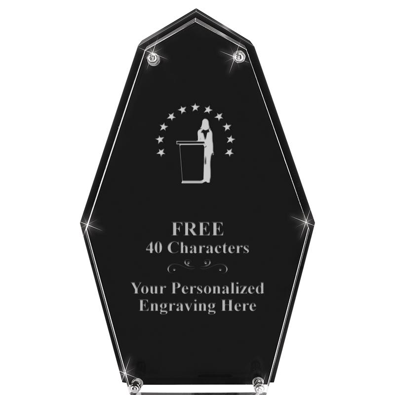 8.5"CREST FLOATING ACRYLIC