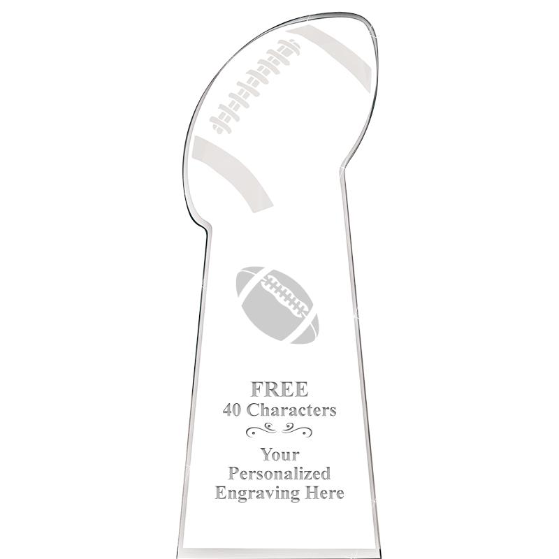 8" FOOTBALL .75 ACRYLIC