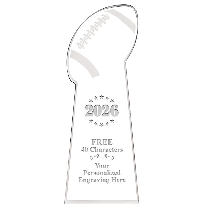 8" FOOTBALL .75 ACRYLIC