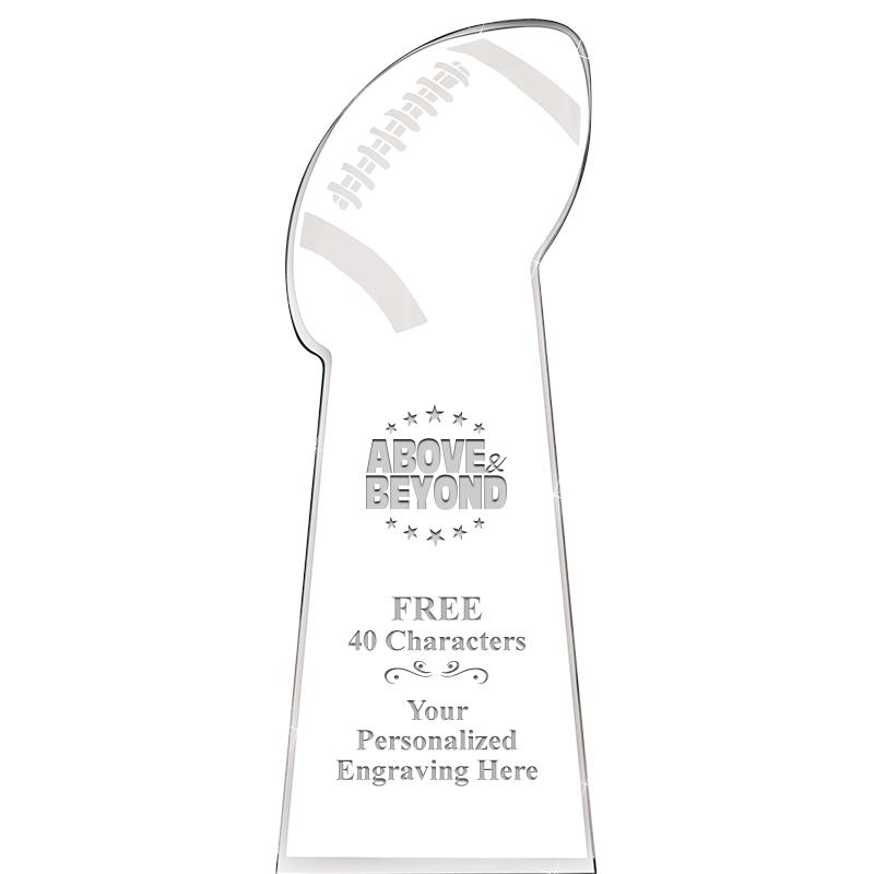 8" FOOTBALL .75 ACRYLIC