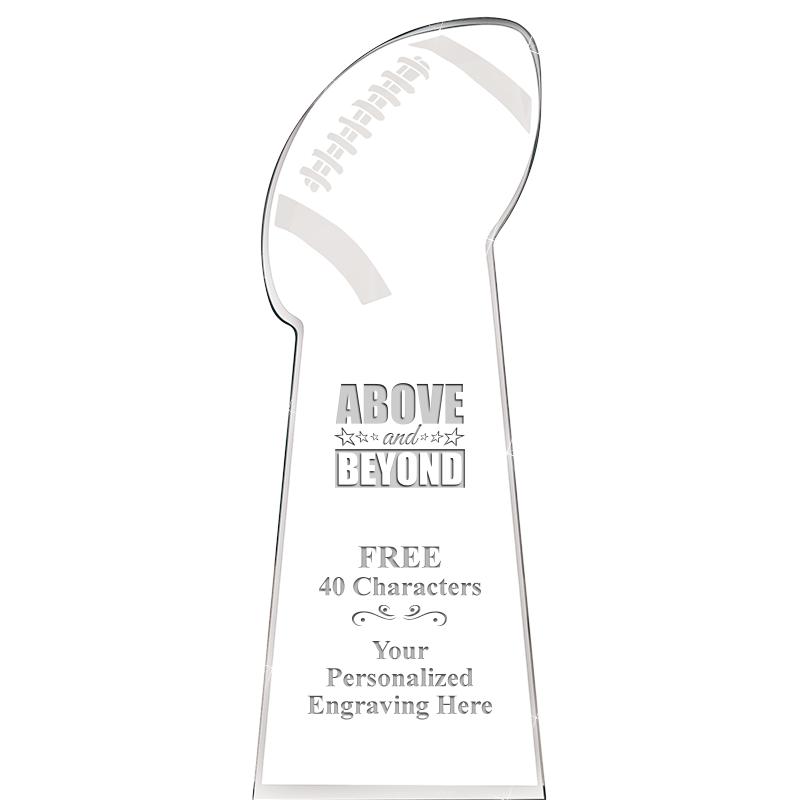 8" FOOTBALL .75 ACRYLIC