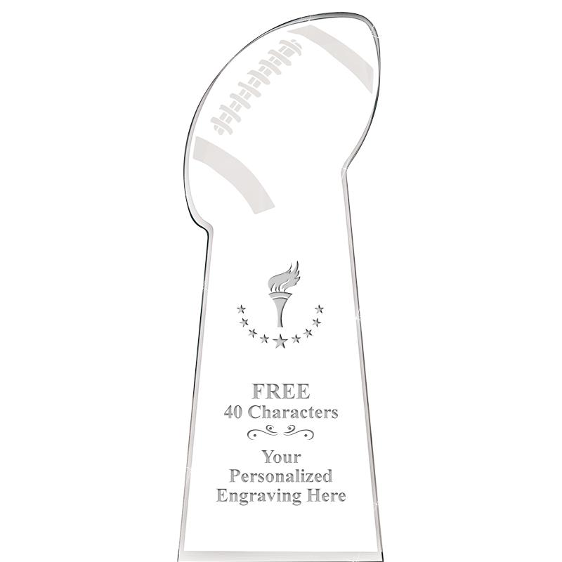 8" FOOTBALL .75 ACRYLIC