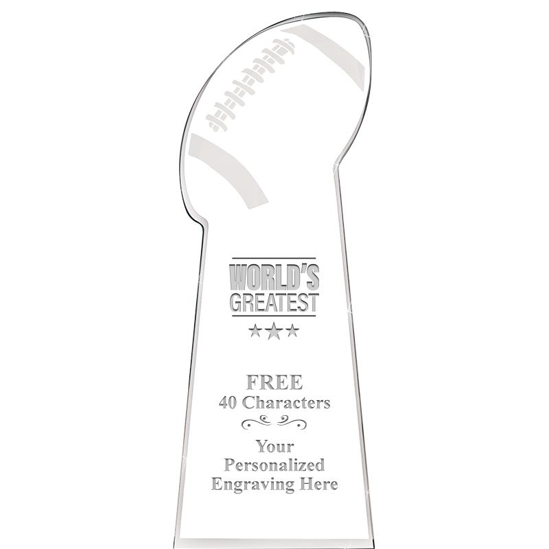 8" FOOTBALL .75 ACRYLIC