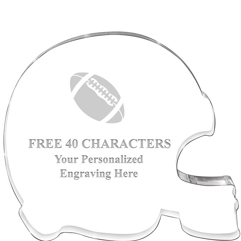 5.25" FOOTBALL HELMET ACRYLIC