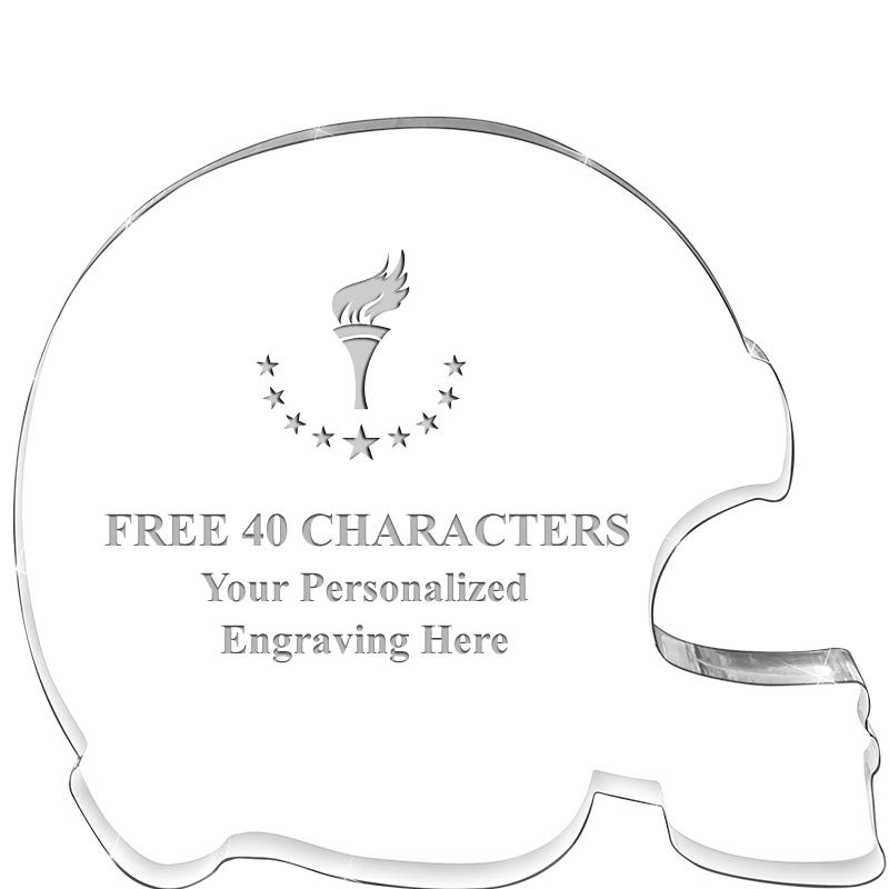 5.25" FOOTBALL HELMET ACRYLIC