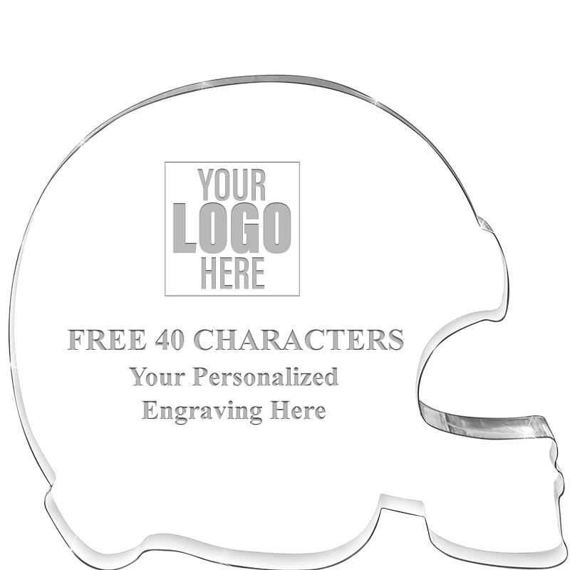 5.25" FOOTBALL HELMET ACRYLIC