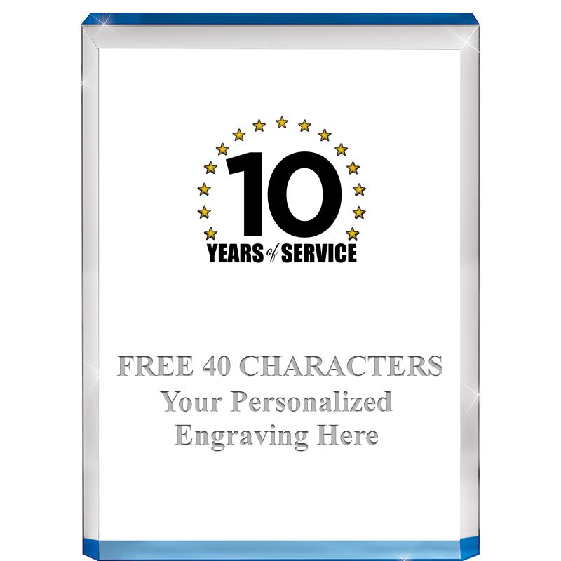 4" BLUE BILLBOARD ACRYLIC