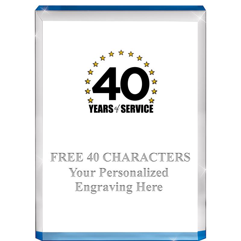 4" BLUE BILLBOARD ACRYLIC