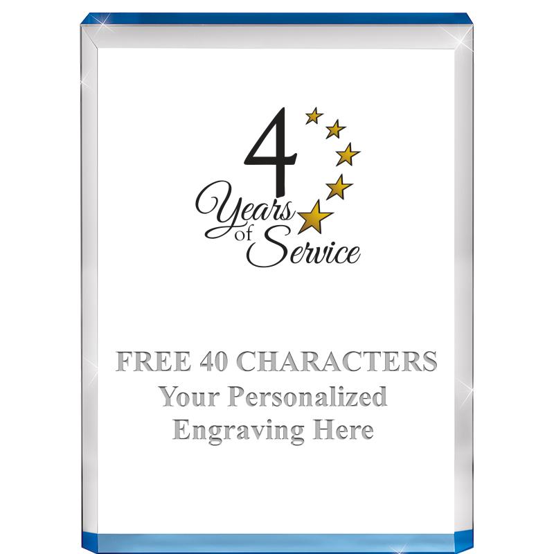 4" BLUE BILLBOARD ACRYLIC