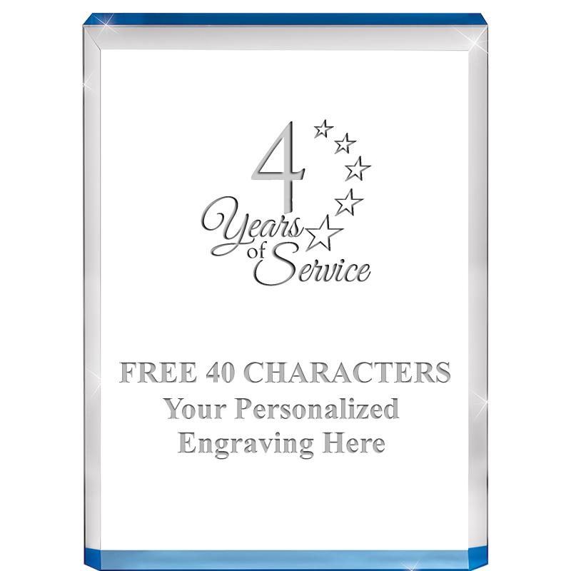 4" BLUE BILLBOARD ACRYLIC